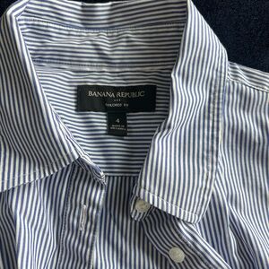 Banana Republic Blue Striped Women’s Shirt